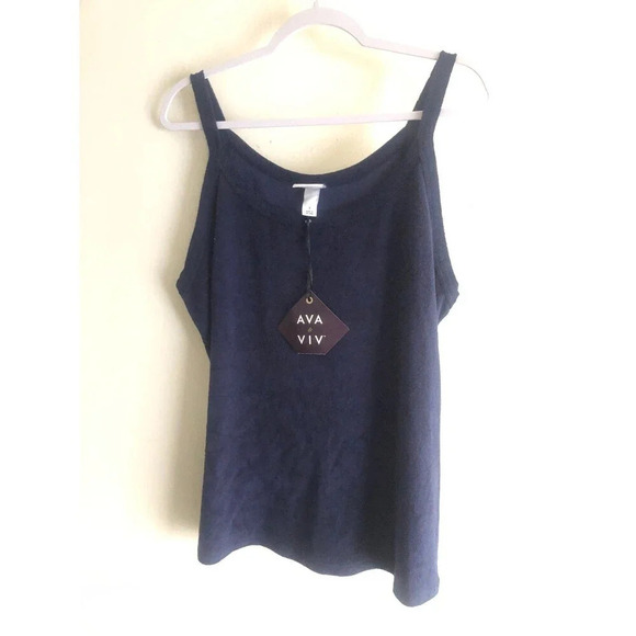 Ava & Viv Women's Plus Size Terry cloth tank top - size x - Picture 1 of 6